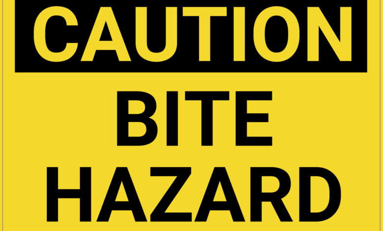 warning about bite slogan okz